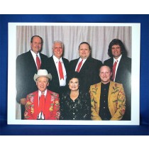 Kitty Wells - 8x10 color photograph with Johnny Wright and band