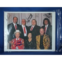 Kitty Wells - autographed 8x10 color photograph with Johnny Wright and band